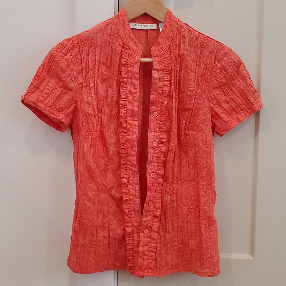 Laura Petites Tops Laura Petites Short Sleeve Blouse Poshmark
